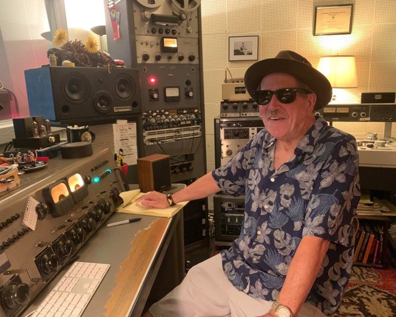 Dennis Wright at the console at Sun Studio
