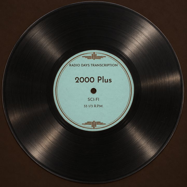 Illustration: a transcription disc label made for Radio Days, not an original disc