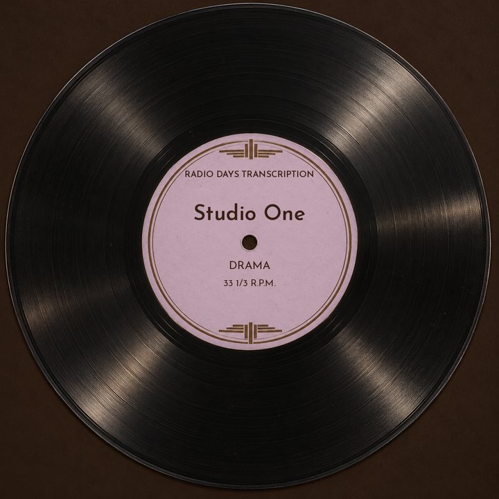 Illustration: a transcription disc label made for Radio Days, not an original disc