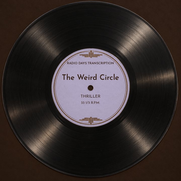 Illustration: a transcription disc label made for Radio Days, not an original disc